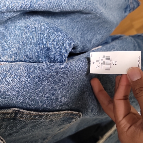 Old navy Sherpa-Lined Non-Stretch Jean Utility Shacket for Women XXL - Picture 5 of 8